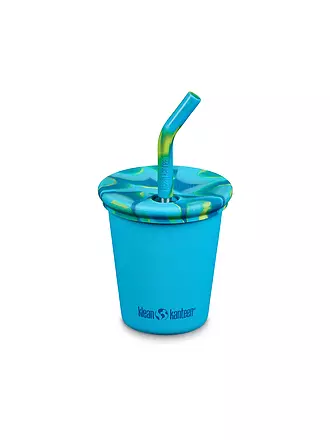 KLEAN KANTEEN | Vaso de acero inoxidable Kid Cup 296ml con tapa y pajita | blau